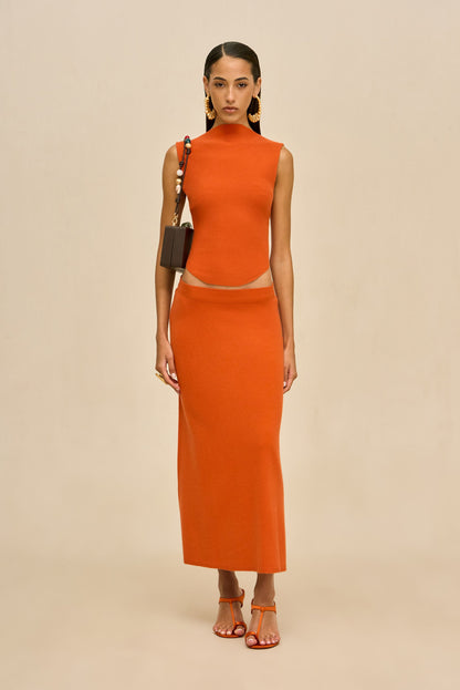 ROMMA KNIT TOP - PEPPER