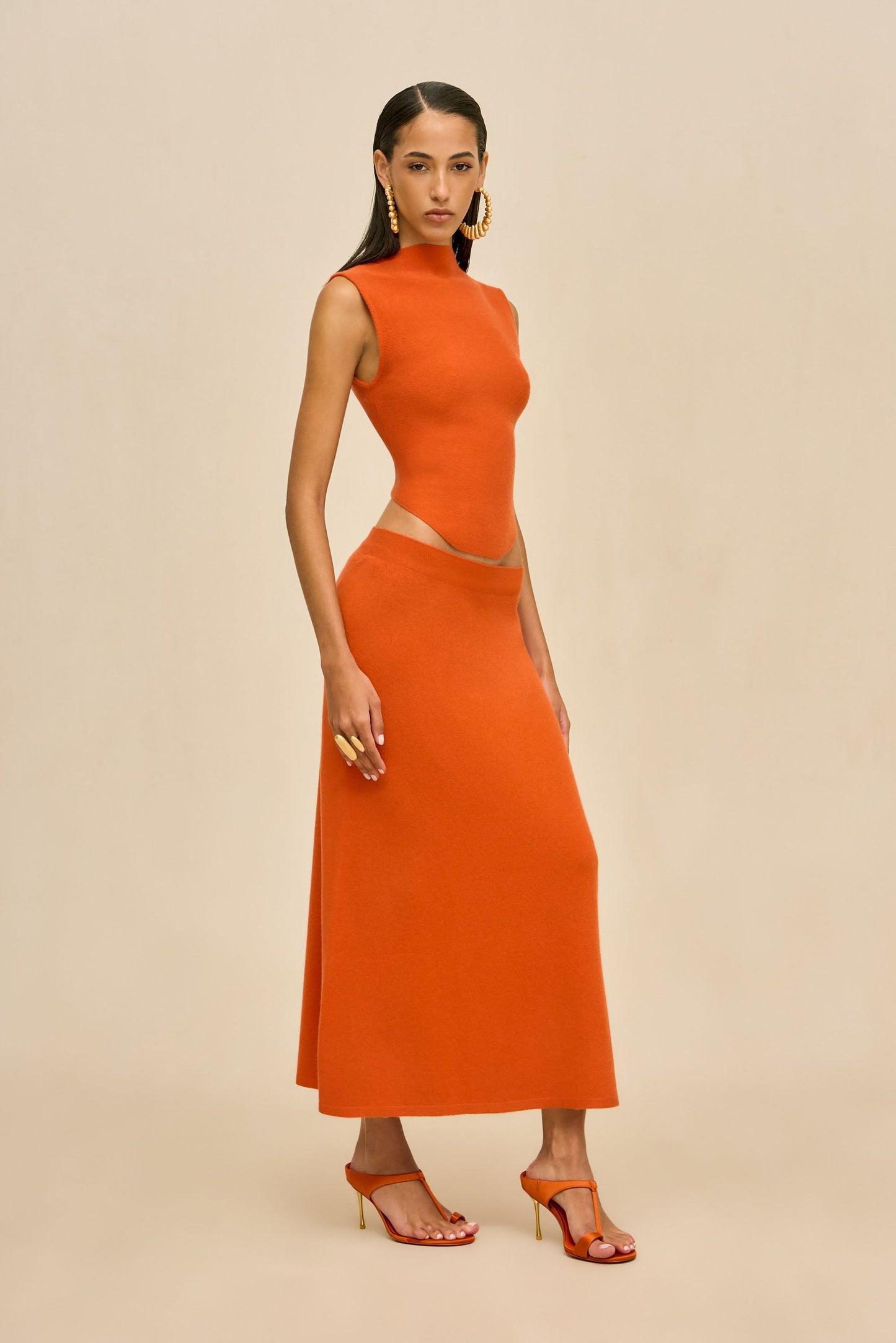 INFINITY KNIT SKIRT - PEPPER