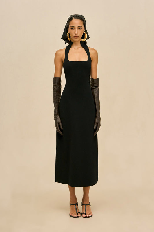 MIRIAN KNIT DRESS - BLACK