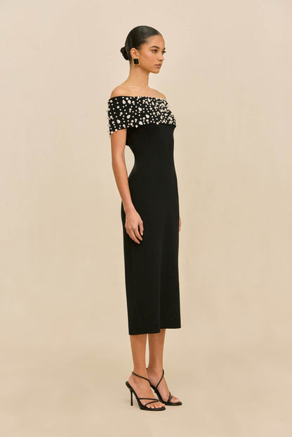 SUZIE KNIT DRESS - BLACK