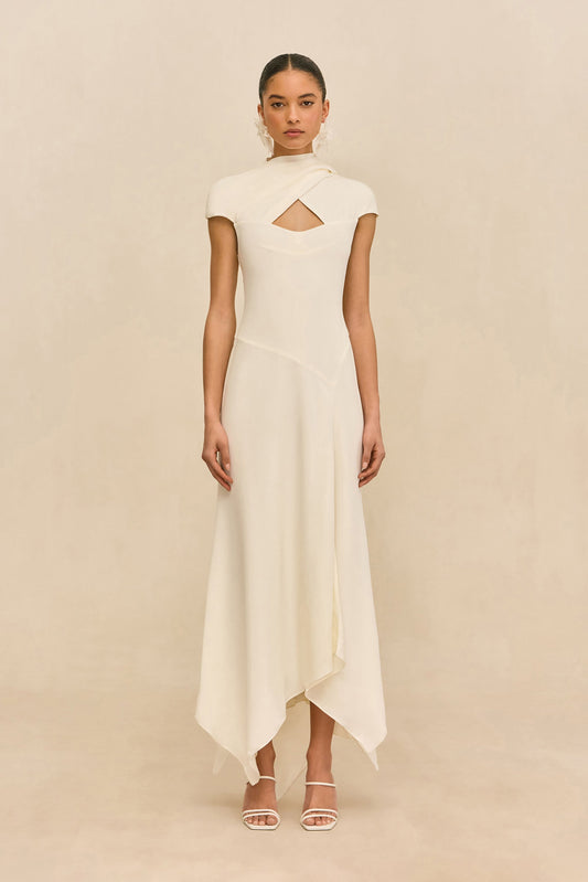 CECILY DRESS - OFF WHITE