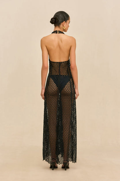 MALIKA COVERUP DRESS - BLACK