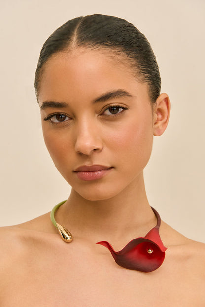 CALLA VINE CHOKER - VERMILLION MULTI