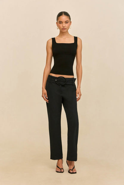 LEVI KNIT TOP - BLACK