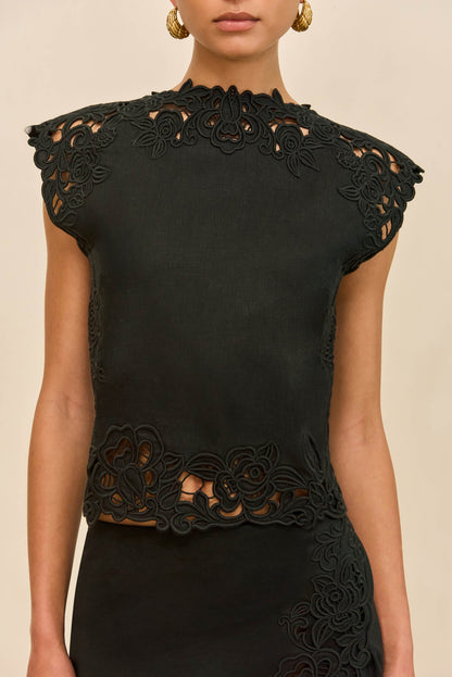 DESTRY TOP - BLACK