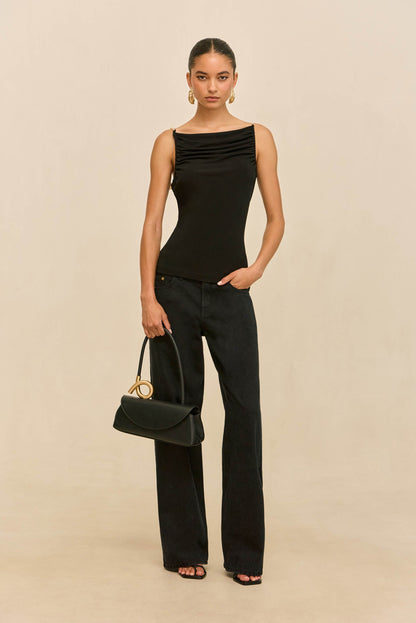 ISIAH TOP - BLACK