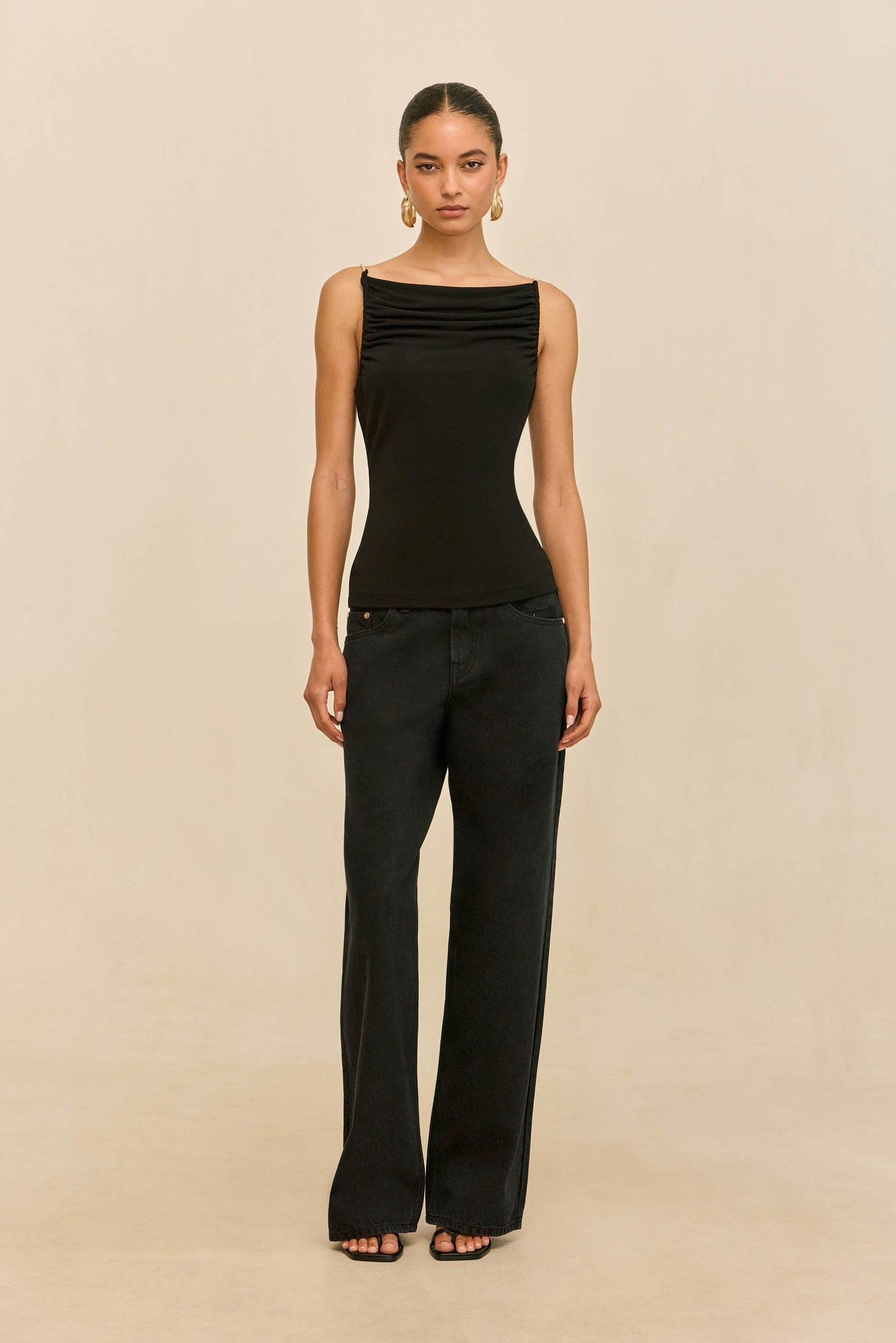 ISIAH TOP - BLACK