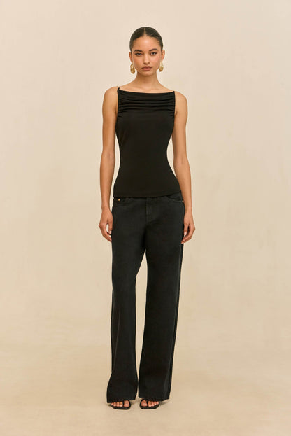 ISIAH TOP - BLACK