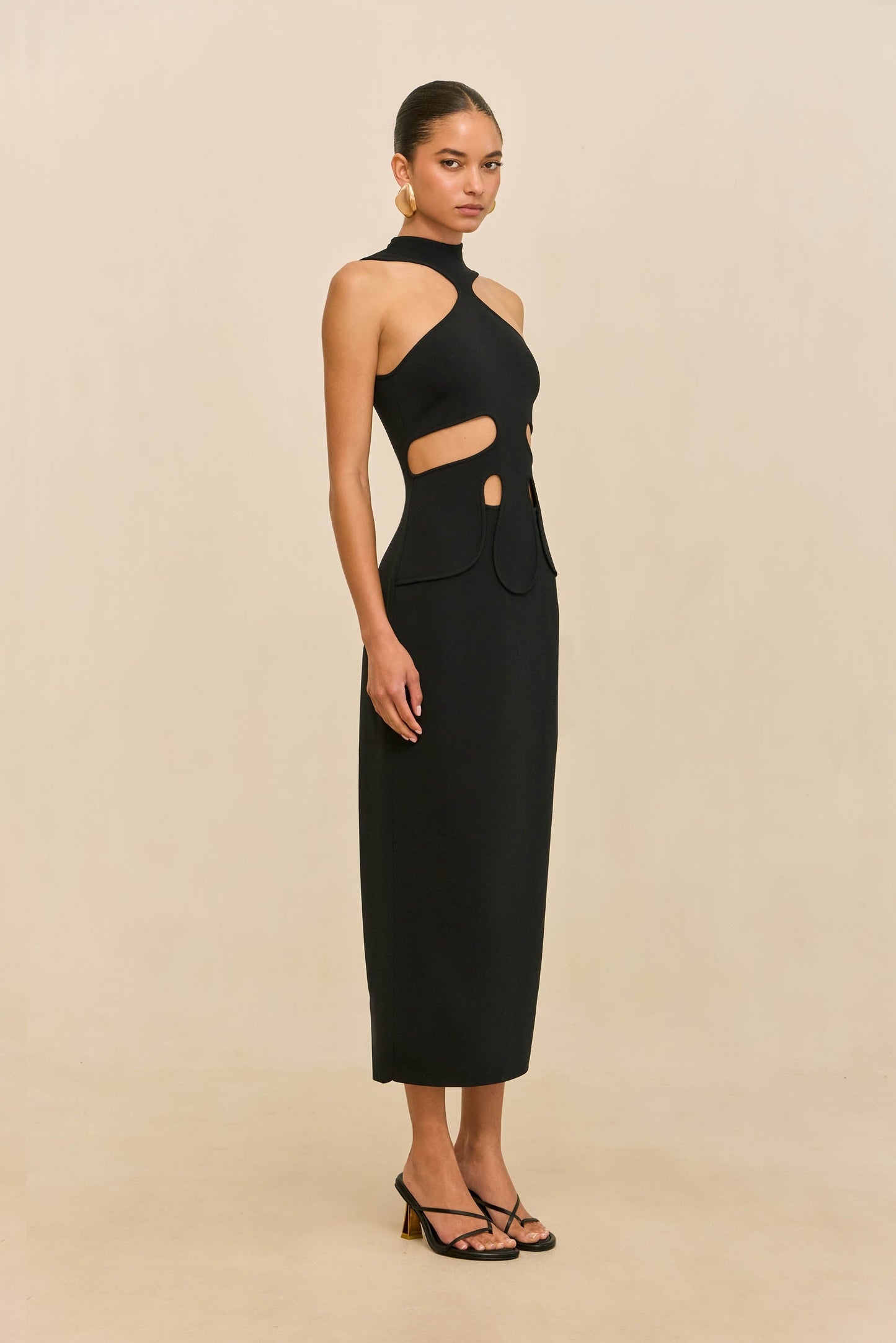 BAYLEE KNIT DRESS - BLACK