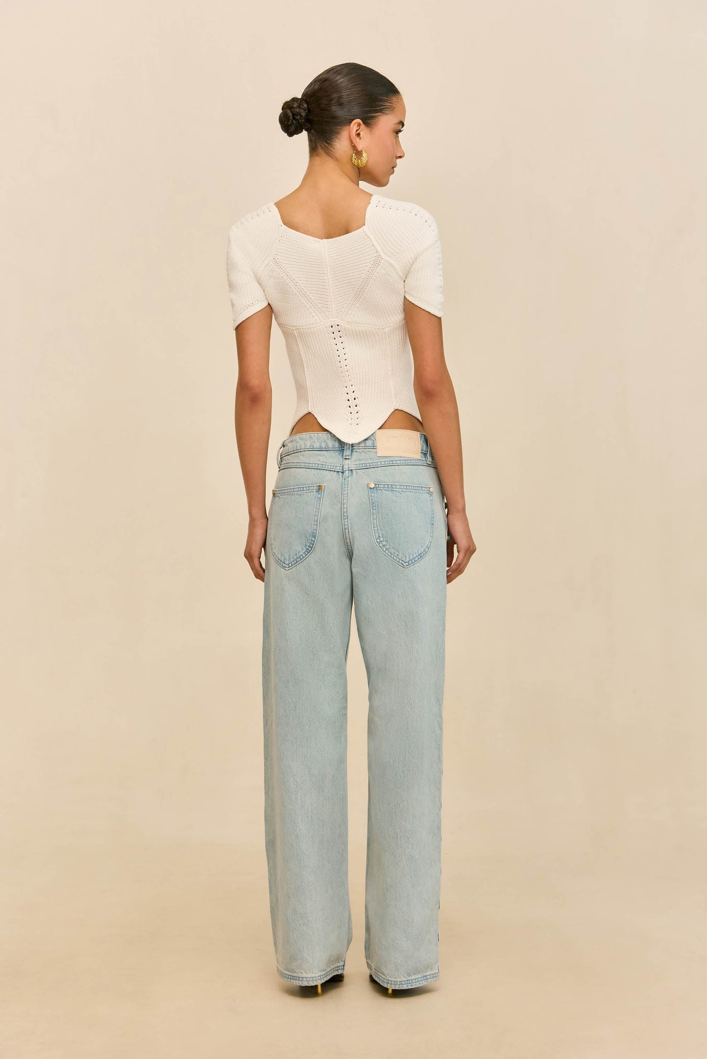 ELIZA KNIT TOP - OFF WHITE