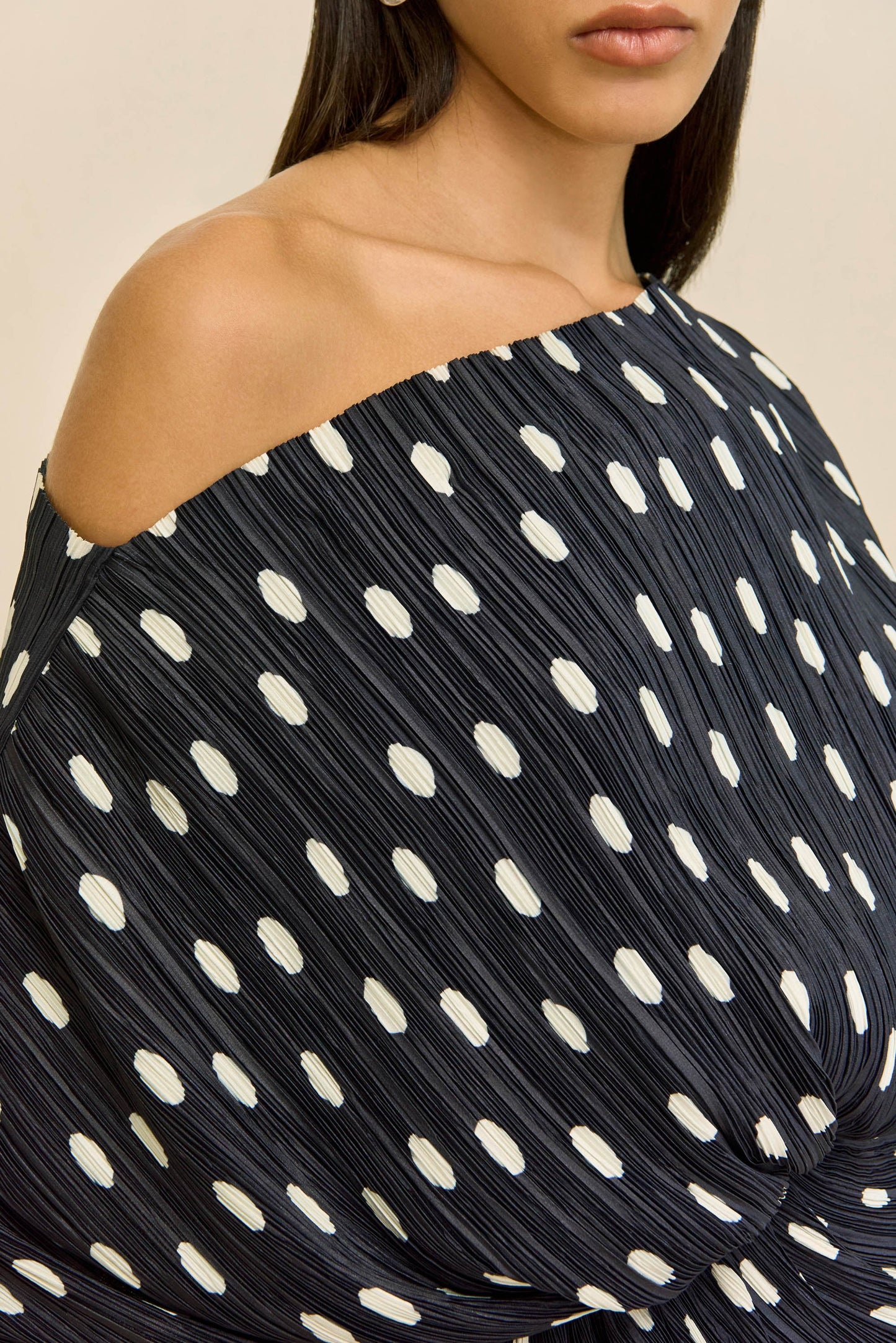 CAMI TOP - SMALL DOT DEEP LAKE