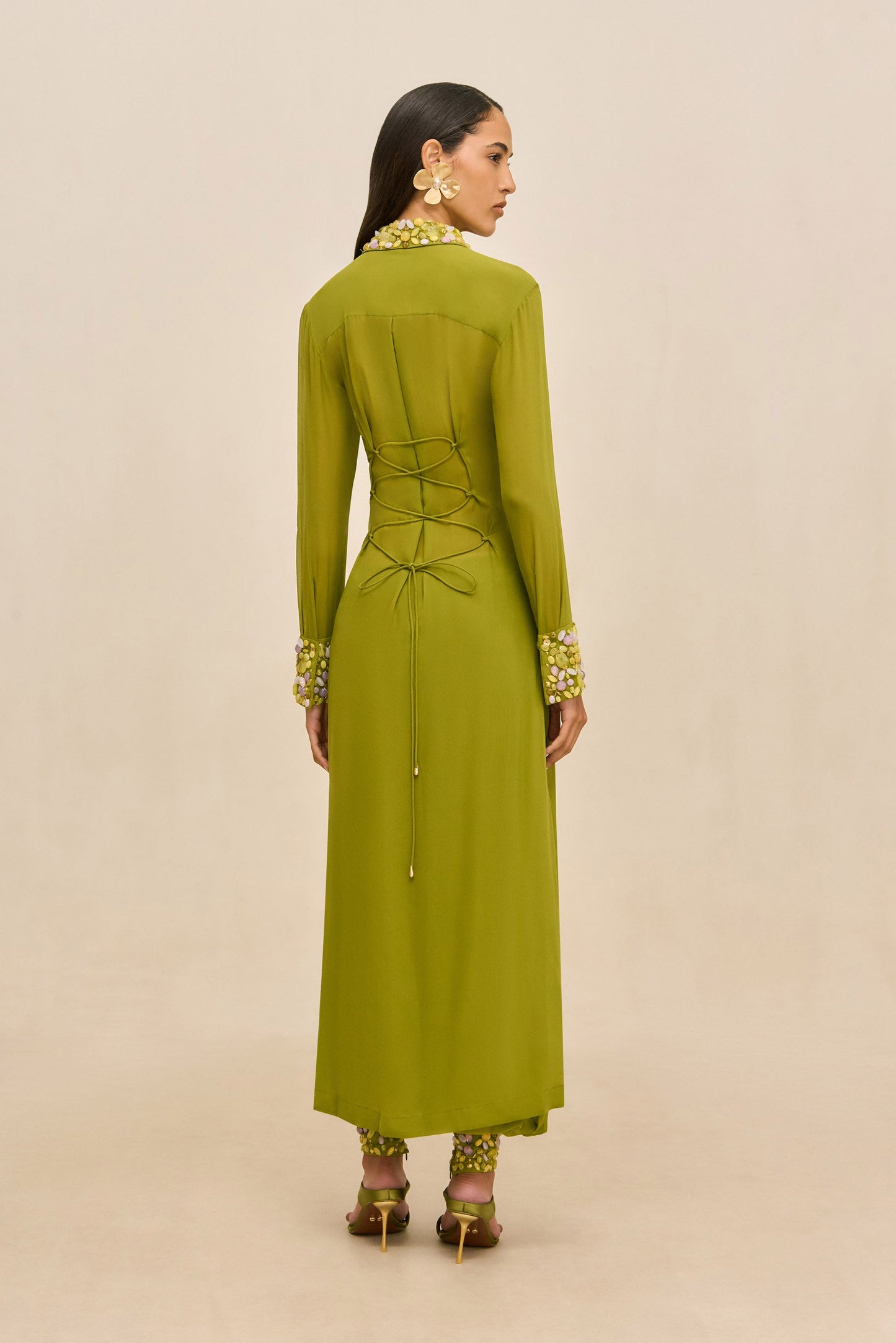 AMALTHEA TOP - CHIVE