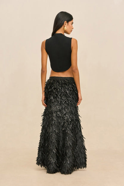 KEVI KNIT TOP - BLACK