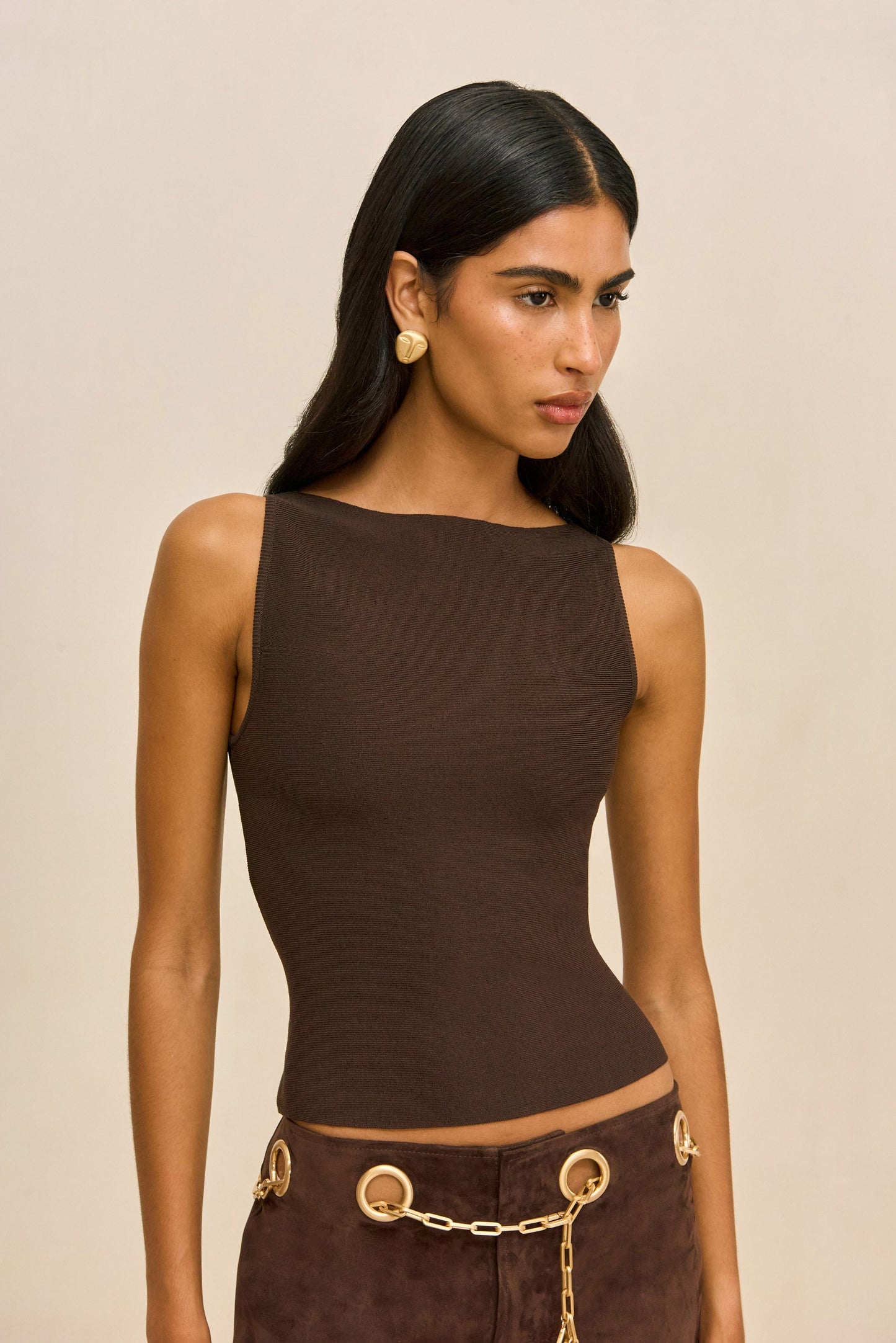 ORNA KNIT TOP - WREN