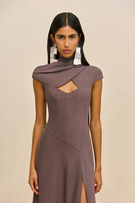 CECILY DRESS - WARM HAZE