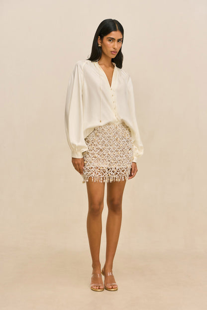 IDALIA SKIRT - OFF WHITE