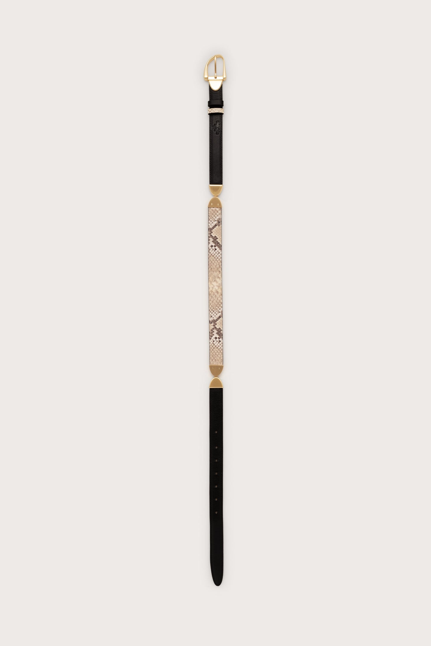 AILANI SWIVEL BELT - FADED PYTHON & BLACK
