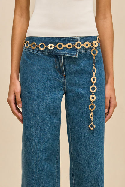 BRIELLE BELT - BRUSHED BRASS