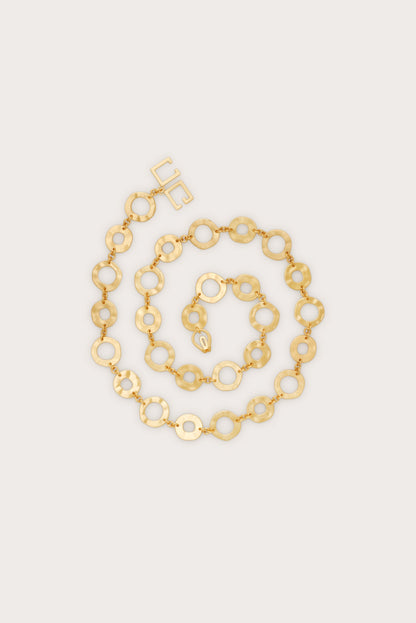 BRIELLE BELT - BRUSHED BRASS
