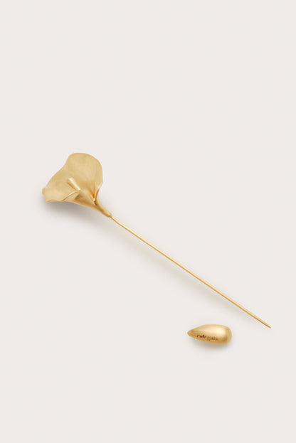 CALLA PIN - BRUSHED BRASS