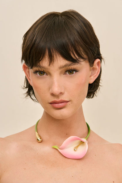 CALLA VINE CHOKER - PINK MULTI