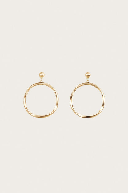 SERENA EARRING - BRUSHED BRASS