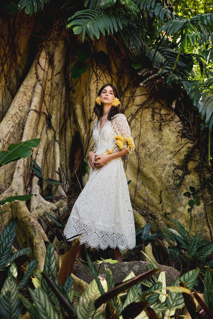 ROSALIND DRESS - OFF WHITE