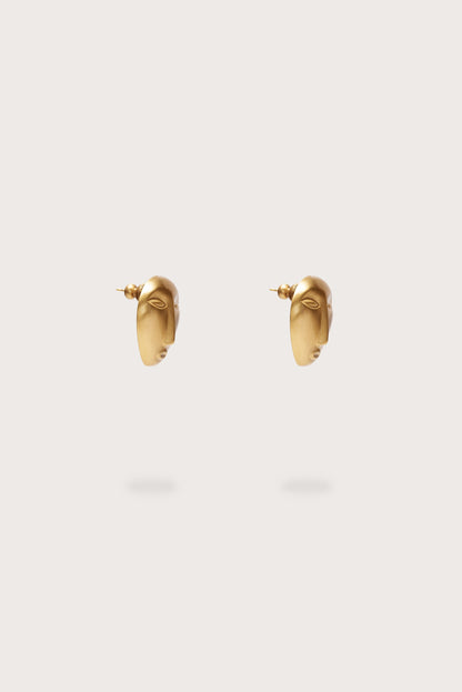 EVE EARRING - BRUSHED BRASS