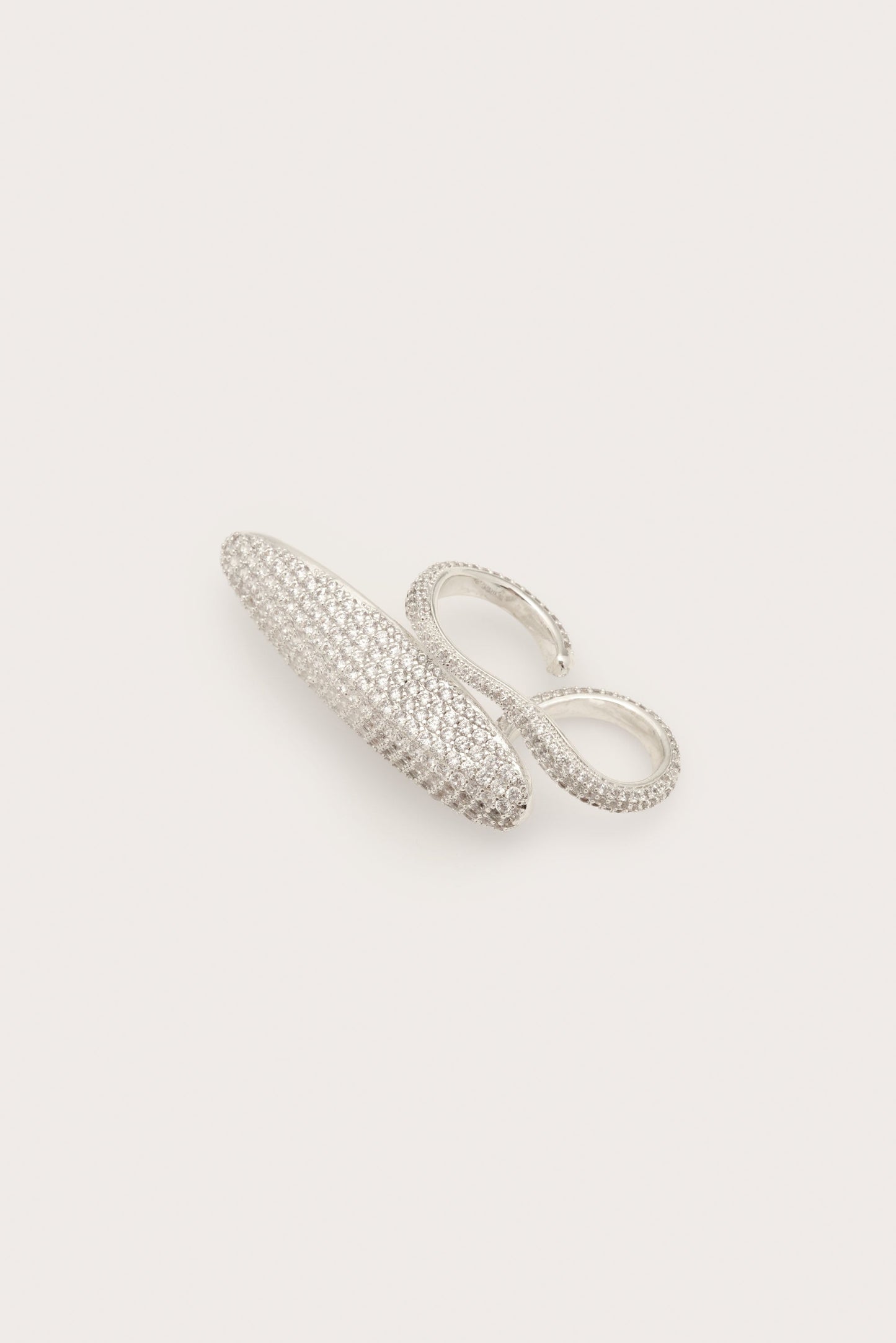 FIORE RHINESTONE RING - SILVER