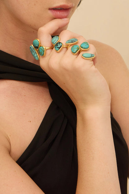 INA RING SET - TURQUOISE MULTI