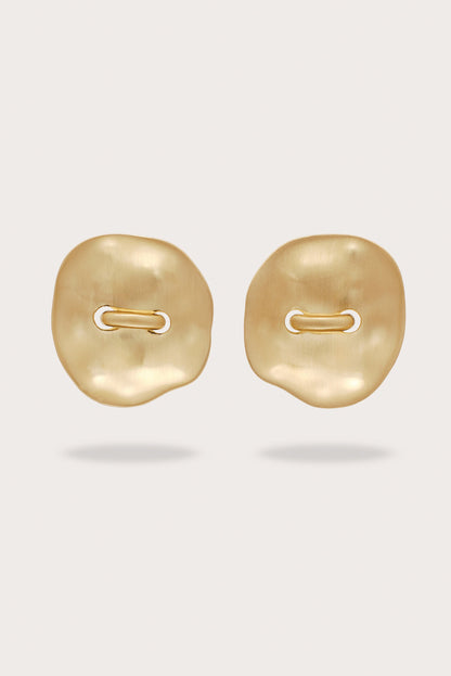 IZARA XL EARRING - BRUSHED BRASS