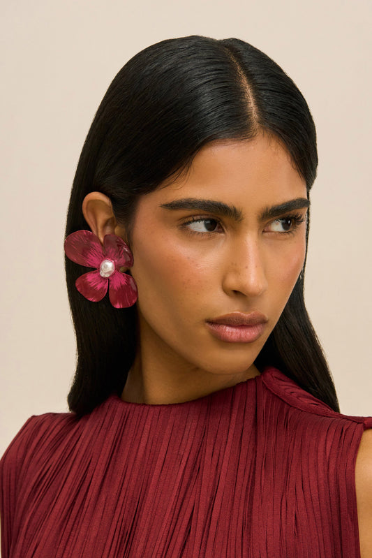 LUCKY EARRING - WINTER PLUM