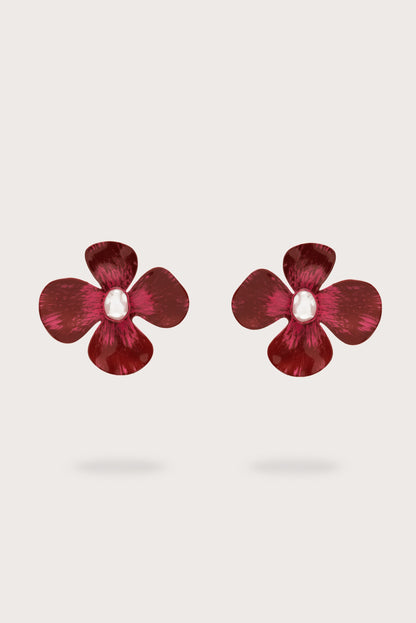 LUCKY EARRING - WINTER PLUM