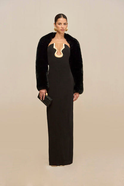 ABRIL GOWN - BLACK