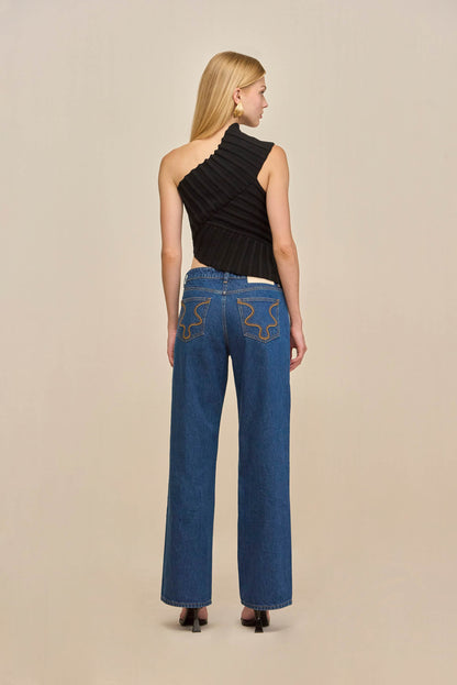 DEL KNIT TOP - BLACK