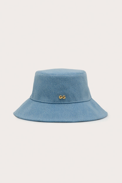 MADDIE DENIM HAT - VINTAGE BLUE