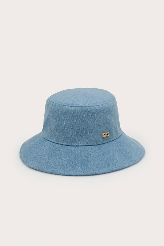 MADDIE DENIM HAT - VINTAGE BLUE
