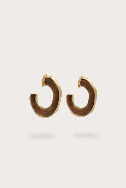 MADEIRA EARRING - WALNUT