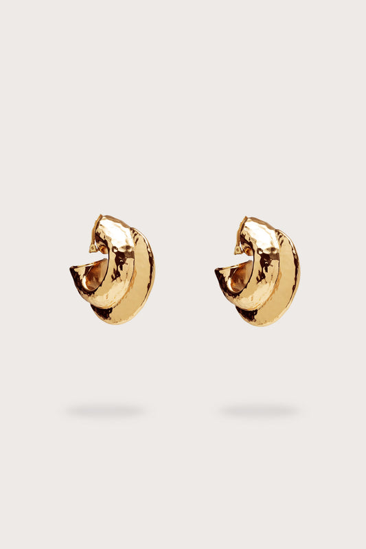 NOVA EARRING - SHINY BRASS