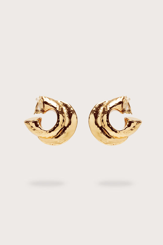 NOVA EARRING - SHINY BRASS