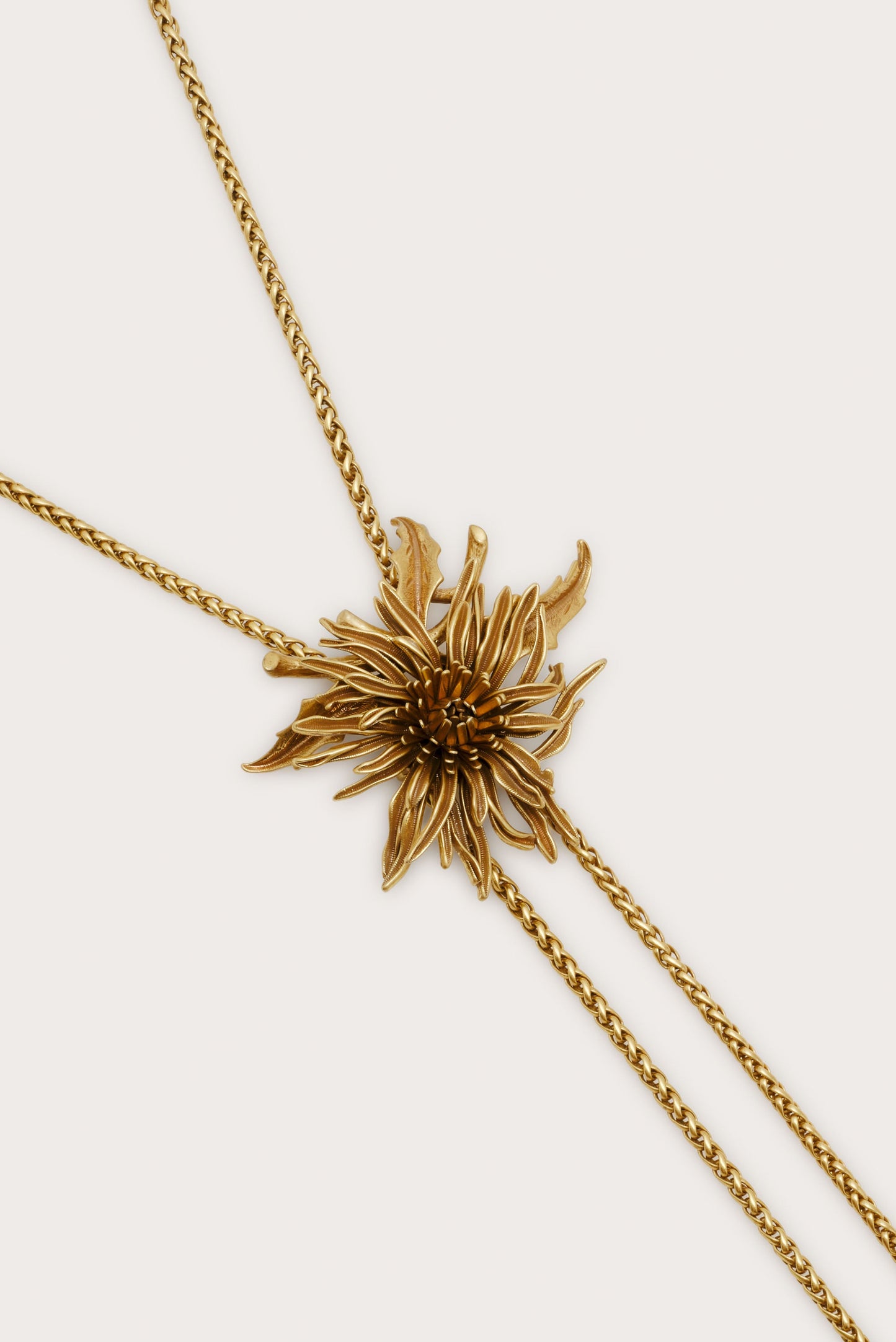 OCTAVIA BOLO NECKLACE - ANTIQUE BRASS