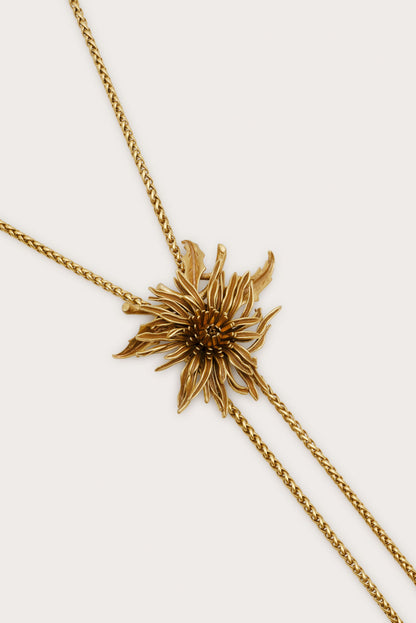 OCTAVIA BOLO NECKLACE - ANTIQUE BRASS