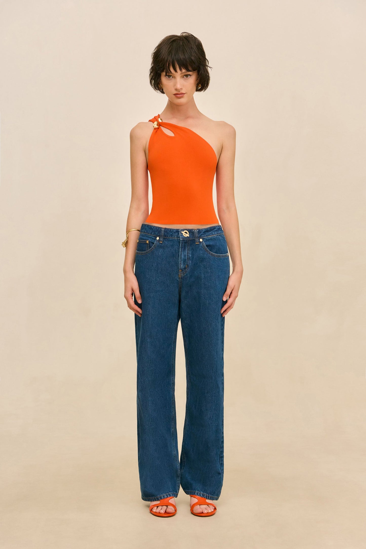 ANOUK KNIT TOP - TANGELO