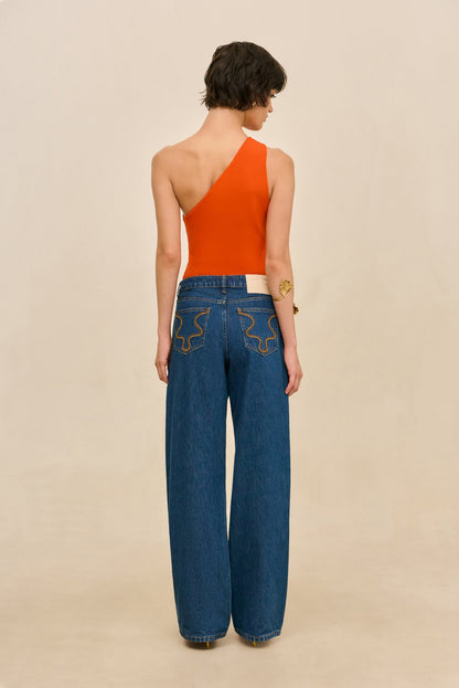 ANOUK KNIT TOP - TANGELO