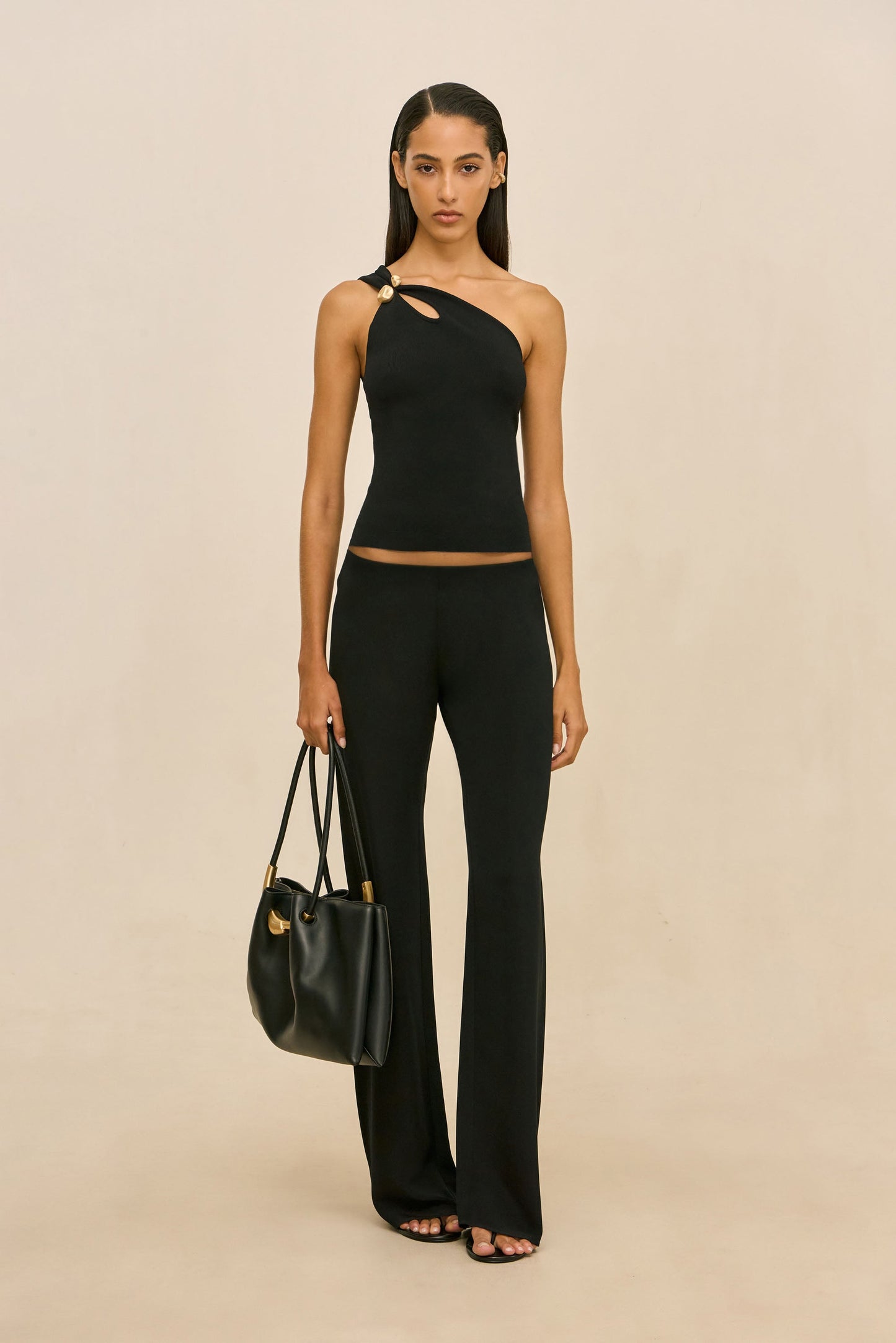 ANOUK KNIT TOP - BLACK
