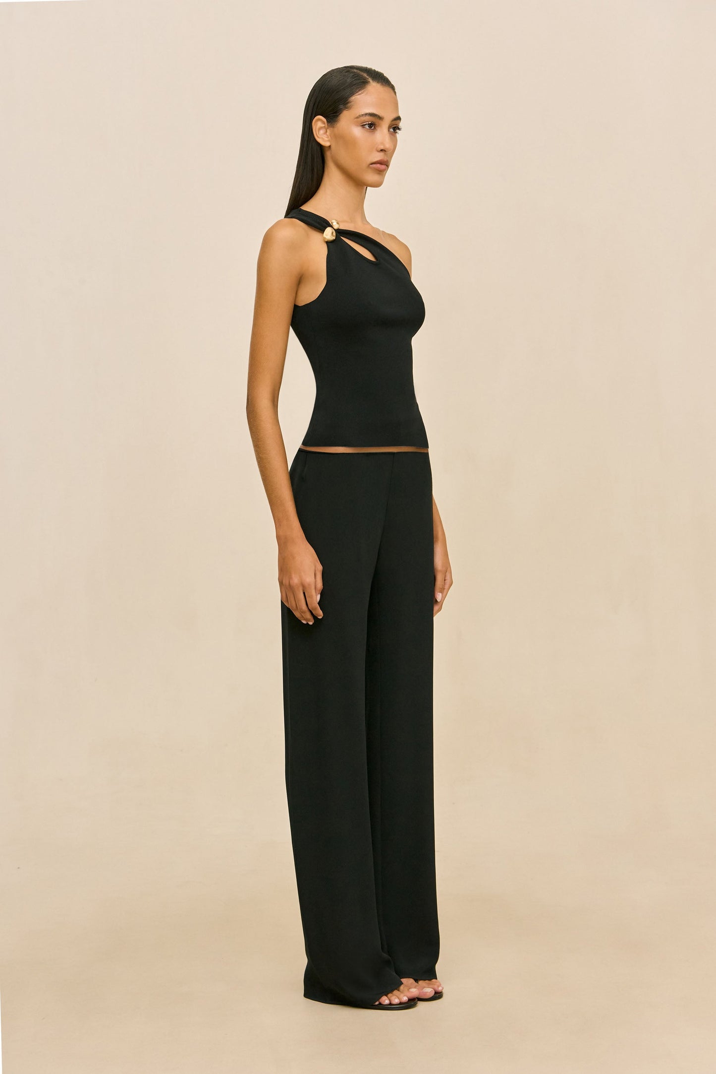 ANOUK KNIT TOP - BLACK
