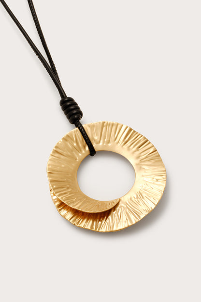 REN NECKLACE - BRUSHED BRASS