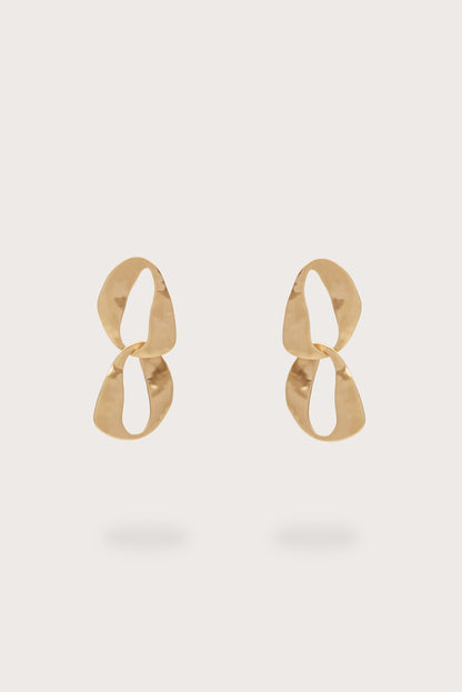 RUE MINI DROP EARRING - BRUSHED BRASS