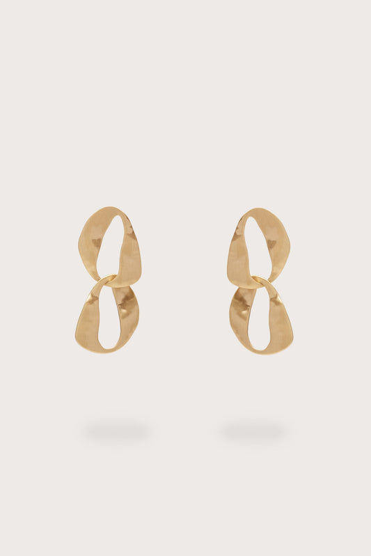 RUE MINI DROP EARRING - BRUSHED BRASS