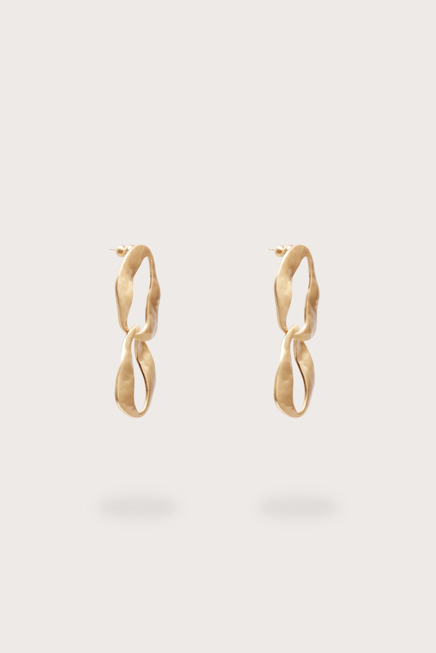 RUE MINI DROP EARRING - BRUSHED BRASS